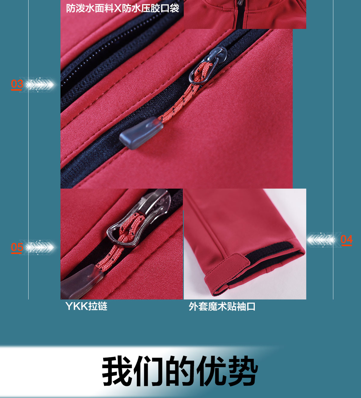 软壳衣细节展示 软壳衣细节展示