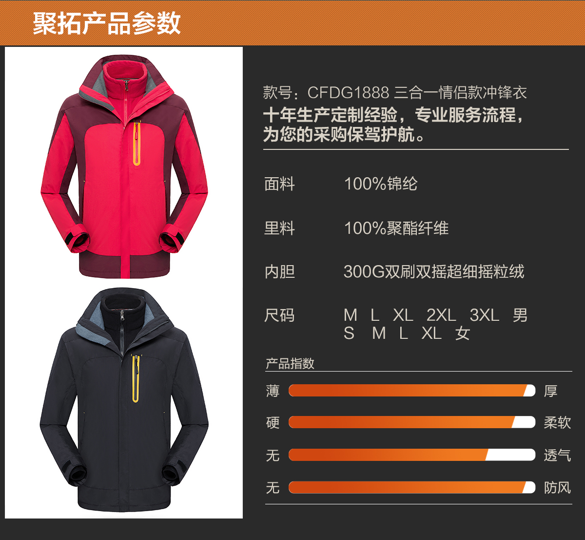 定制冲锋衣款式详情介绍 冲锋衣厂家定制冲锋衣款式详情介绍